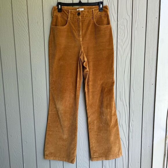 Aritzia Babaton Wide-Leg Corduroy Pants – Camel – Sz 4 (fits like 4/6) - Picture 1 of 8